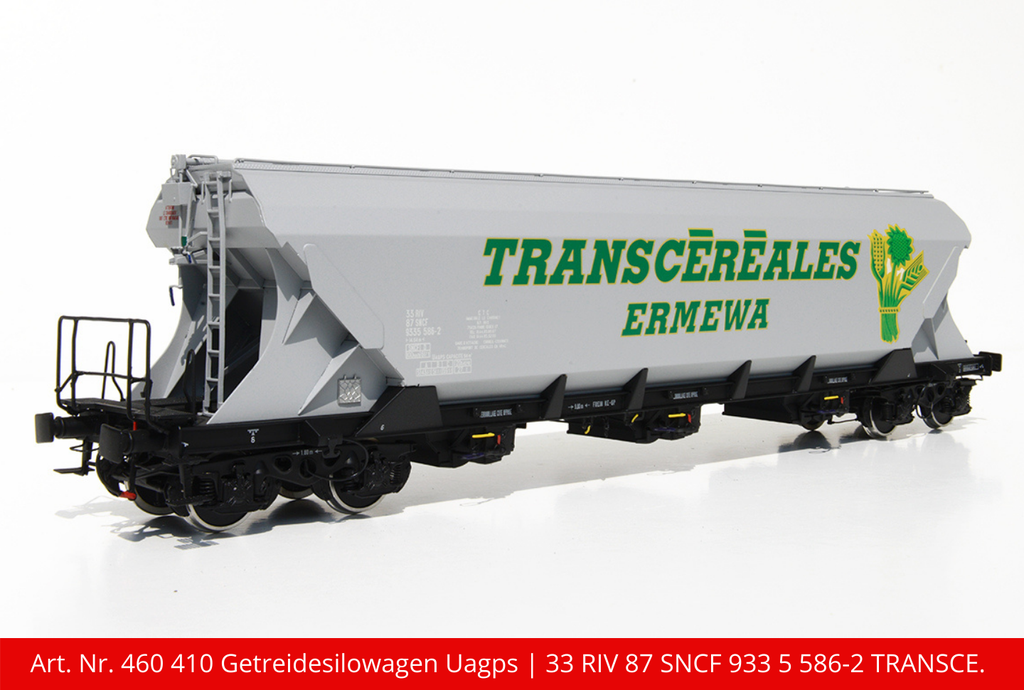 Getreidesilowagen Uas/Uagps | Verw.33 RIV 87 SNCF 933 5 586-2