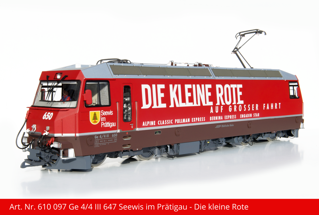RhB Ge 4/4 III Elektrolokomotive | Seewis im Prätigau Lok Nr.650