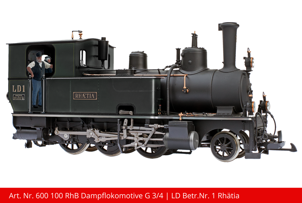 RhB Dampflokomotive G 3/4 | LD Betr.Nr. 1 Rhätia