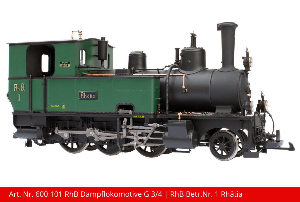 RhB Dampflokomotive G 3/4 | RhB Betr.Nr. 1 Rhätia