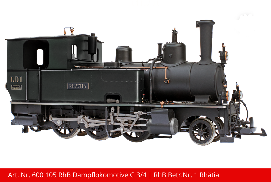 RhB Dampflokomotive G 3/4 | RhB Betr.Nr. 1 Rhätia