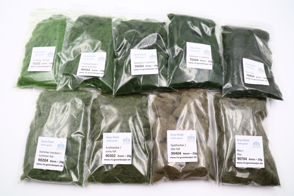 RTS Gras-Flock-Set grün