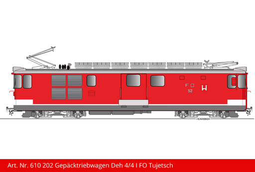[610 202] FO Gepäcktriebwagen Deh 4/4 l 52 | Tujetsch