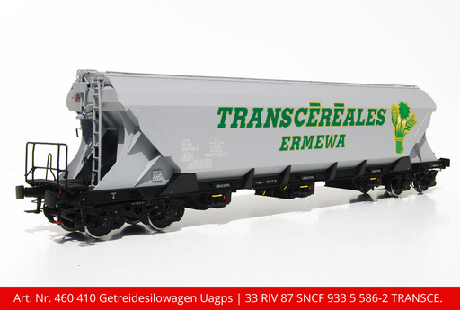[460 410] Getreidesilowagen Uas/Uagps | Verw.33 RIV 87 SNCF 933 5 586-2