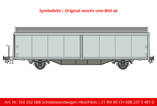 [560 202] SBB Schiebewandwagen Hbis/Hbils | Betriebsnummer.21 RIV 85 CH-SBB 237 0 487-0