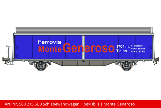 [560 215] SBB Schiebewandwagen Hbis/Hbils | Betriebsnummer.21 RIV 85 SBB-CFF 211 5 173-6