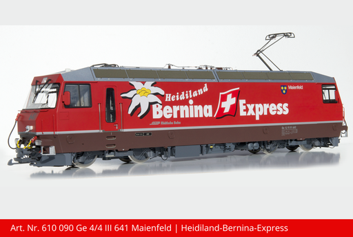 [610 090] RhB Ge 4/4 III Elektrolokomotive | Maienfeld	 Lok Nr.641