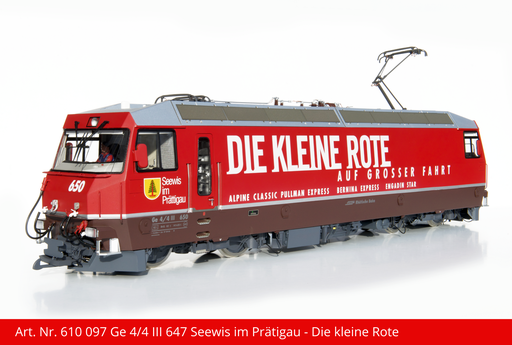 [610 097] RhB Ge 4/4 III Elektrolokomotive | Seewis im Prätigau Lok Nr.650