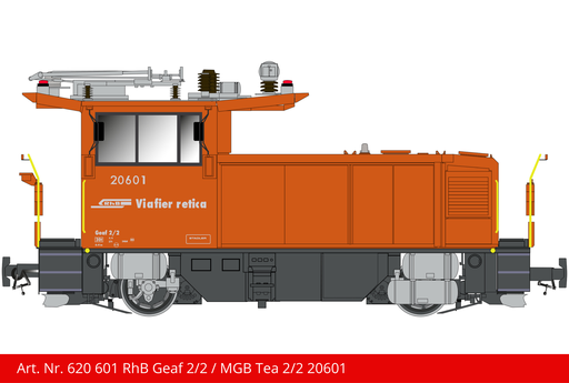 [620 601] RhB Geaf 2/2 / MGB Tea 2/2 | Loknummer 20601