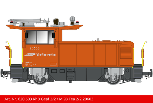 [620 603] RhB Geaf 2/2 / MGB Tea 2/2 | Loknummer 20603