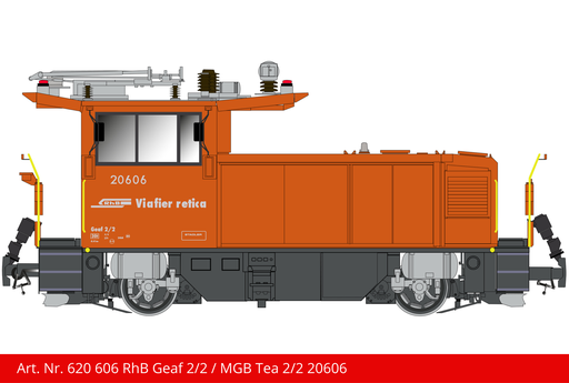 [620 606] RhB Geaf 2/2 / MGB Tea 2/2 | Loknummer 20606
