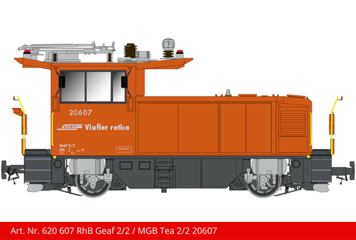 [620 607] RhB Geaf 2/2 / MGB Tea 2/2 | Loknummer 20607