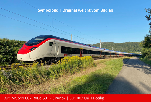 [511 007] Elektrischer Hochgeschwindigkeits-Triebzug SBB RABe 501 «Giruno» | Triebzug Nr. - 501007