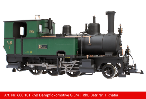 [600 101] RhB Dampflokomotive G 3/4 | RhB Betr.Nr. 1 Rhätia