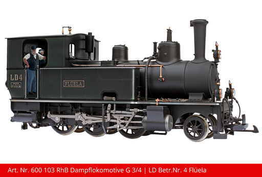 [600 103] RhB Dampflokomotive G 3/4 | LD Betr.Nr. 4 Flüela