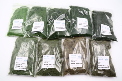[91002] RTS Gras-Flock-Set grün