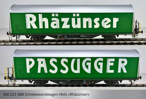 [560 223] SBB Schiebewandwagen Hbis/Hbils «Rhäzünser»